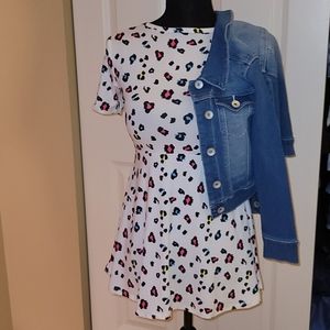 Nwt 2 piece dress & jean jacket